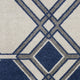 KAS Lucia 2768 Ivory/Denim Grant Area Rug, 5'3"x7'7"