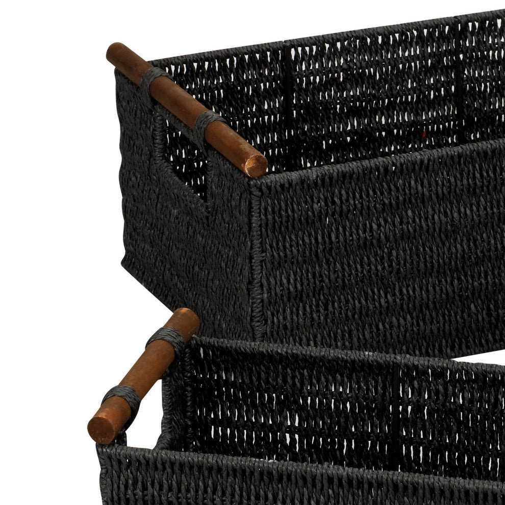 Decorative Woven Baskets 3 Pack