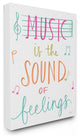 "Music Is The Sound of Feelings" Stretched Canvas Wall Art