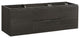 Valencia Wall Hung Double Sink Bathroom Cabinet, Gray Oak, 60"