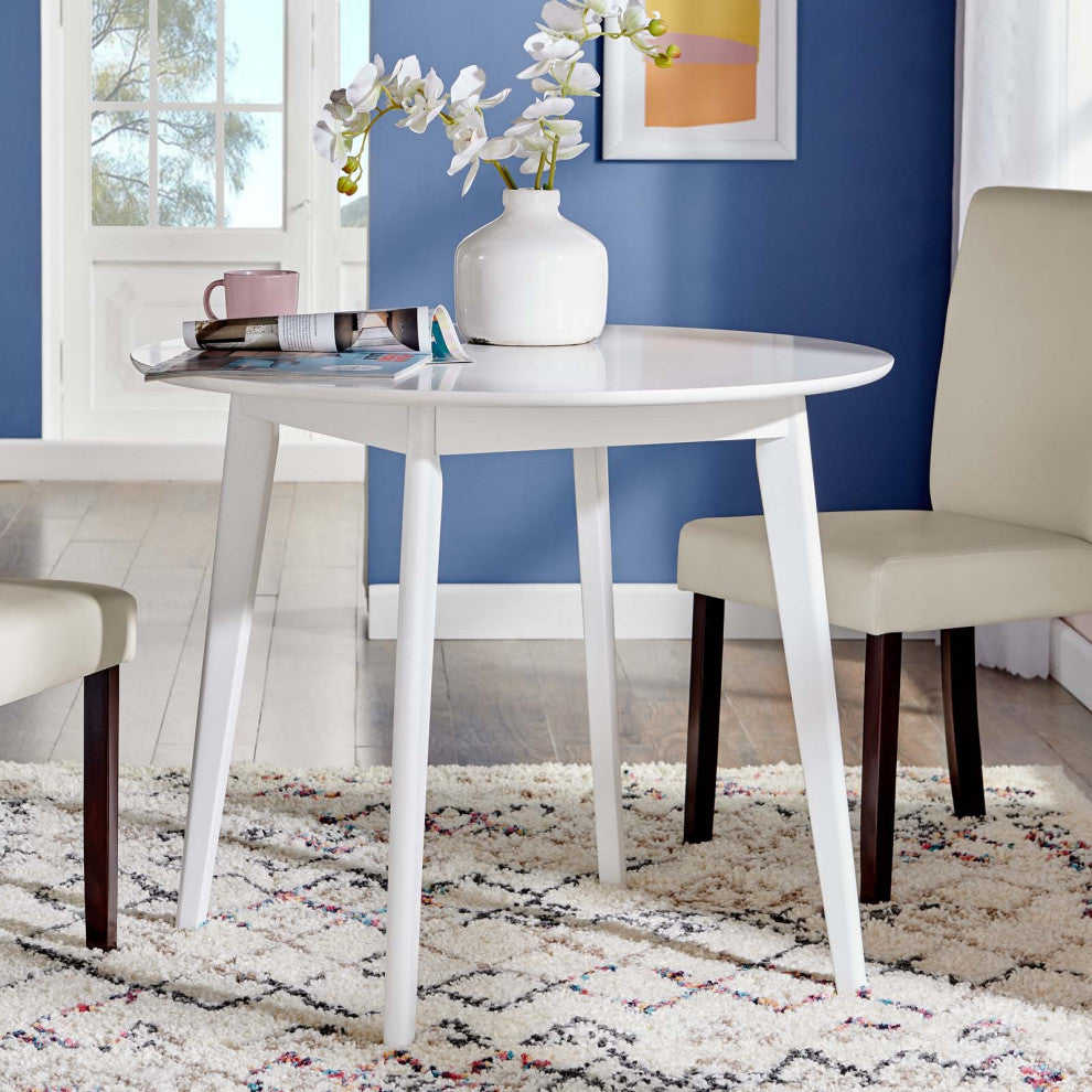Vision 35" Round Dining Table EEI-3750-WHI