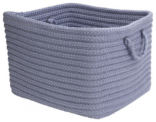 Colonial Mills Basket Modern Farmhouse Braided Mudroom Violet Rectangle
