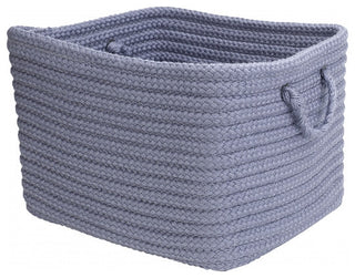 Colonial Mills Basket Modern Farmhouse Braided Mudroom Violet Rectangle