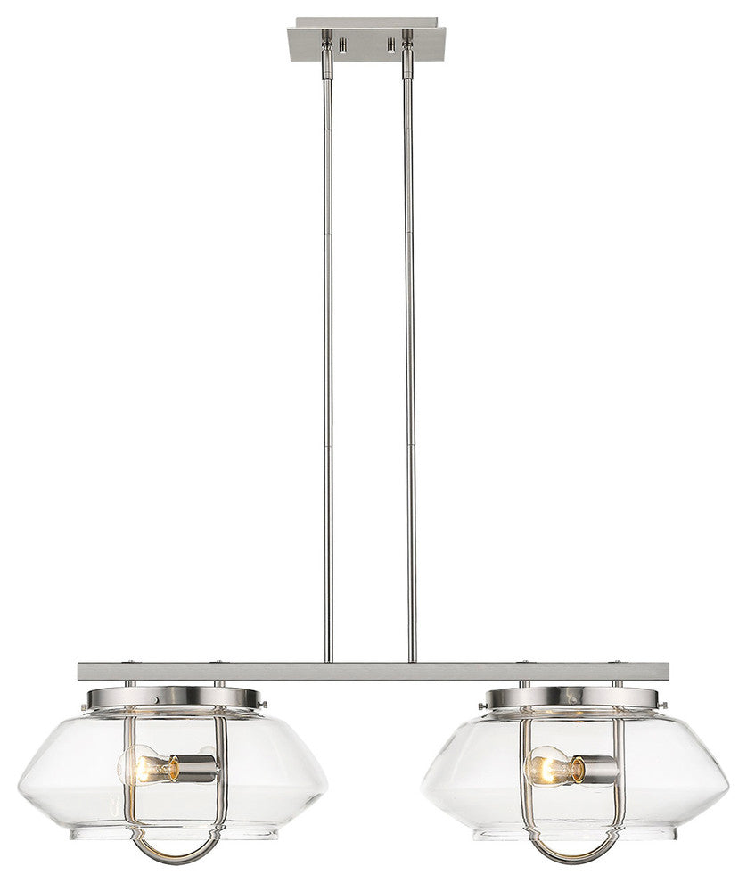 Garner 4-Light Satin Nickel Island Pendant