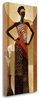 Women With Pattern Dress Giclee Wrap Canvas Wall Art