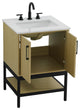 Home Living 24" Single Bathroom Vanity, Honey Brown