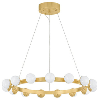 Corbett Lighting 484-30 Linus 30"W Ring Chandelier - Vintage Brass
