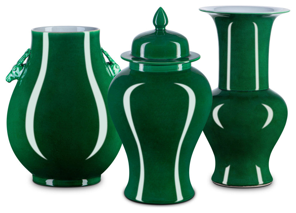 Imperial Green Temple Jar