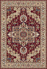 Juno Ivory And Red Area Rug, 7.10'X10'