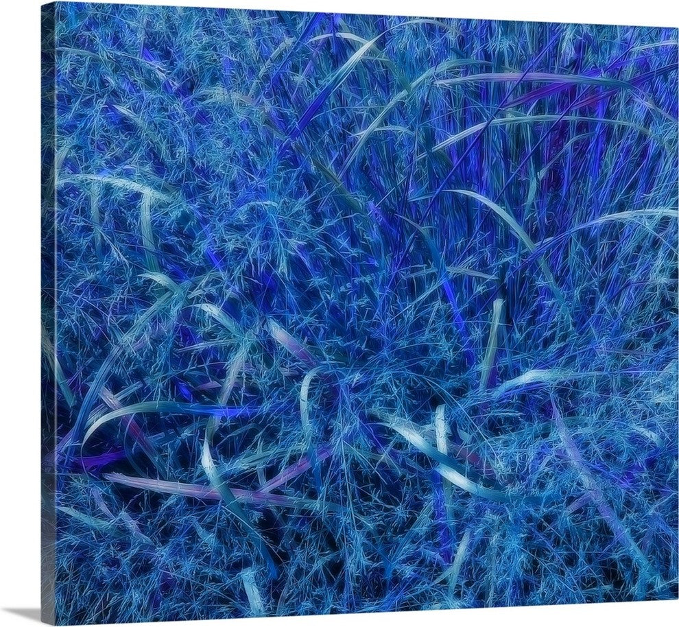 "Big Grass Surreal Abstract" Wrapped Canvas Art Print, 24"x21"x1.5"