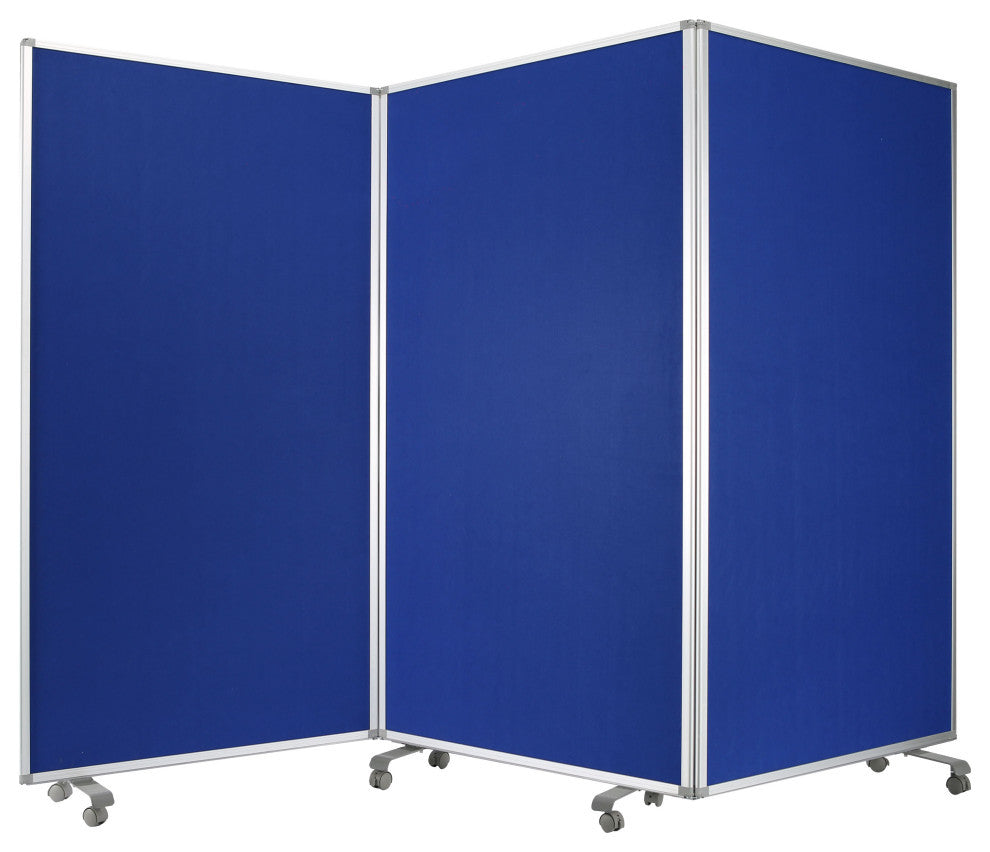 106 X 1 X 71 Blue Metal And Fabric - Screen