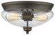 Amon Collection 2 Light Flush Mount in Olde Bronze Finish