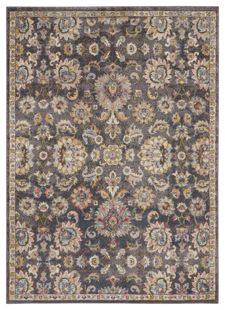 Nourison Juniper Colorful Charcoal Multi 4' x 6' Area Rug