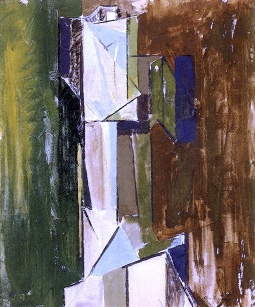 Alfred Henry Maurer Abstract Head, 20"x25" Wall Decal