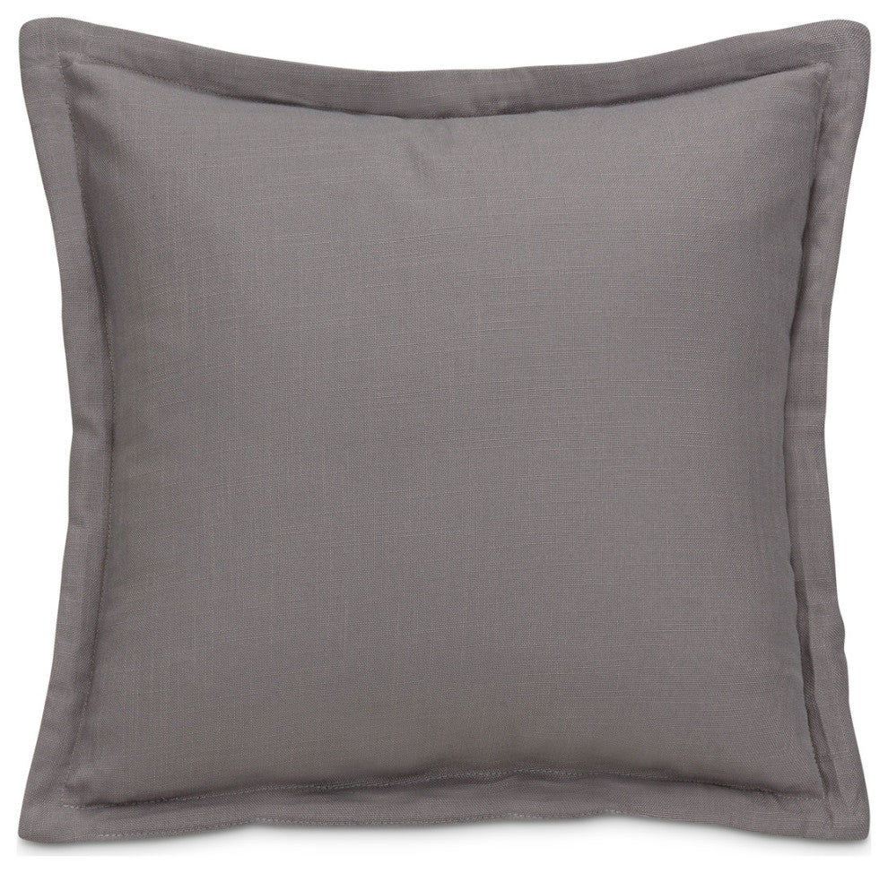 Moonbeam Mamba 20" Flange Pillow, Set of 2, Graphite