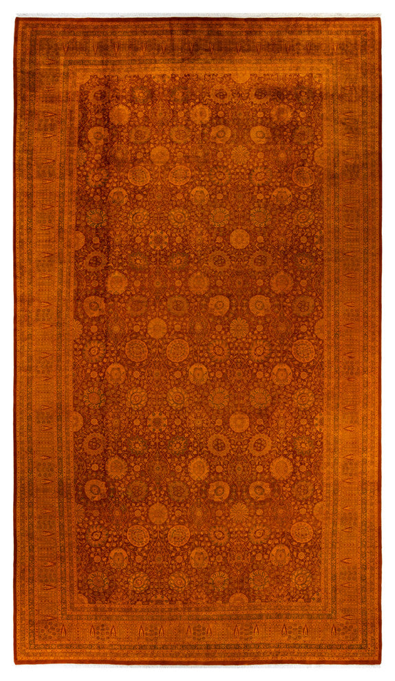 Fine Vibrance, One-of-a-Kind Handmade Area Rug Yellow, 17'1"x9'4"