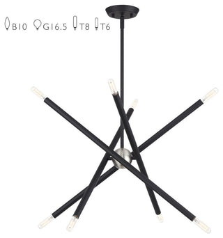 Soho 8-Light Black Chandelier