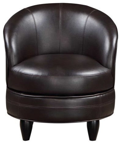 Sophia PU Accent Chair, Brown