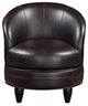 Sophia PU Accent Chair, Brown