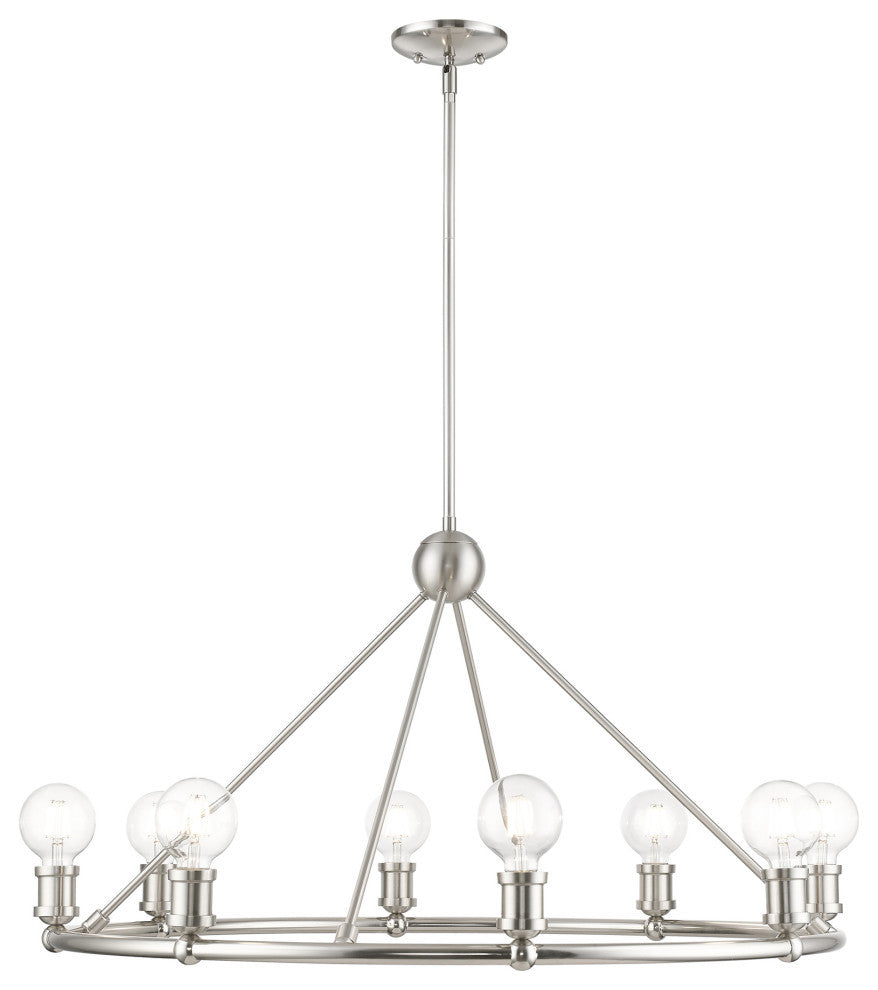 Lansdale 8 Light Brushed Nickel Chandelier