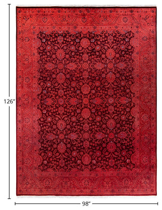 Fine Vibrance, One-of-a-Kind Hand-Knotted Area Rug Red, 8'2"x10'6"