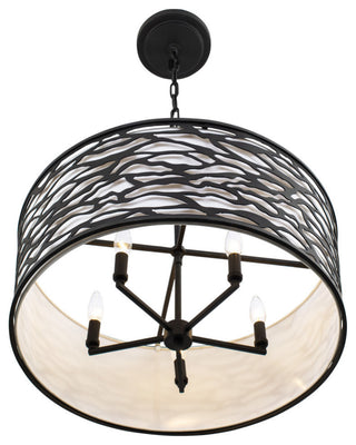 Kato 5-Lt Convertible Semi-Flush/Pendant - Carbon