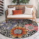 Spring Blossoms Area Rug, 6' Round
