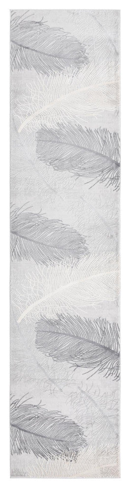 Unique Loom Camilla Finsbury Rug, Gray, 2'7"x12'