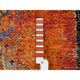 Rust Red Ancient Ottoman Erased Design Hand Knotted Wool Rug, 10'2"x14'3"