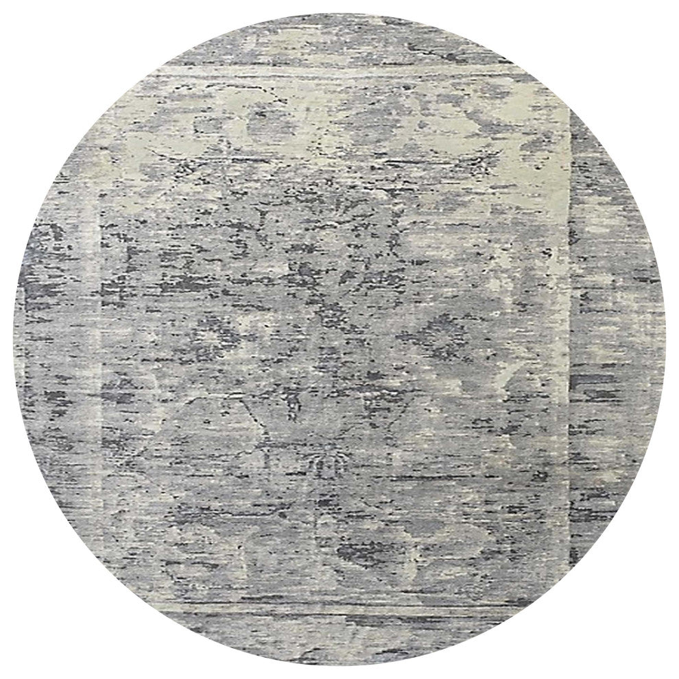 Ahgly Company Indoor Round Mid-Century Modern Area Rugs, 5' Round