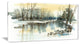 "River in Winter" Canvas Print