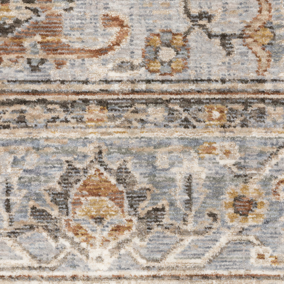 Maharaja 1803X Grey/Blue 2' x 3' Rug
