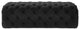 Kaylee Black Velvet Ottoman - Black