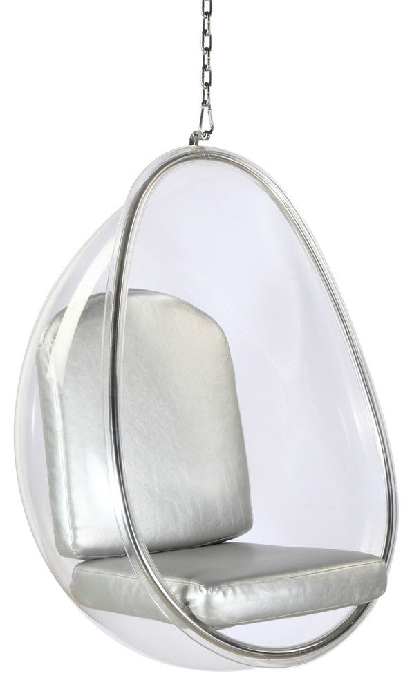 Modern Classics Balloon Hanging Chair, Silver