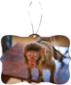 Tiny Baby Monkey Design Rectangle Christmas Tree Ornament