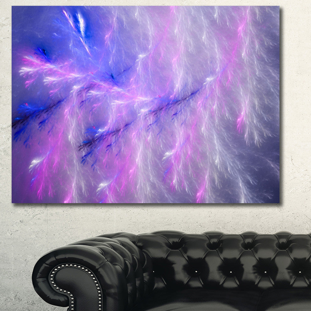 Mystic Blue Thunder Sky, Oversized Abstract Canvas Art Print, 60x40