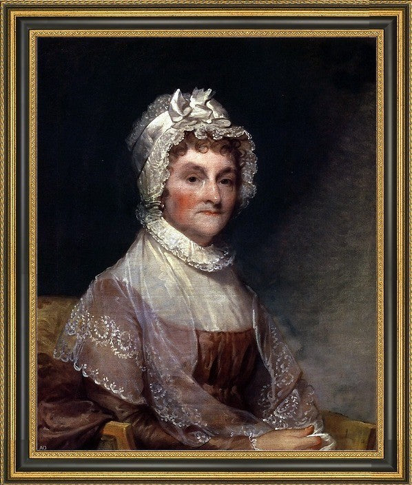 Gilbert Stuart Abigail Smith AdamsFramed Premium Canvas Print, 16"x20"