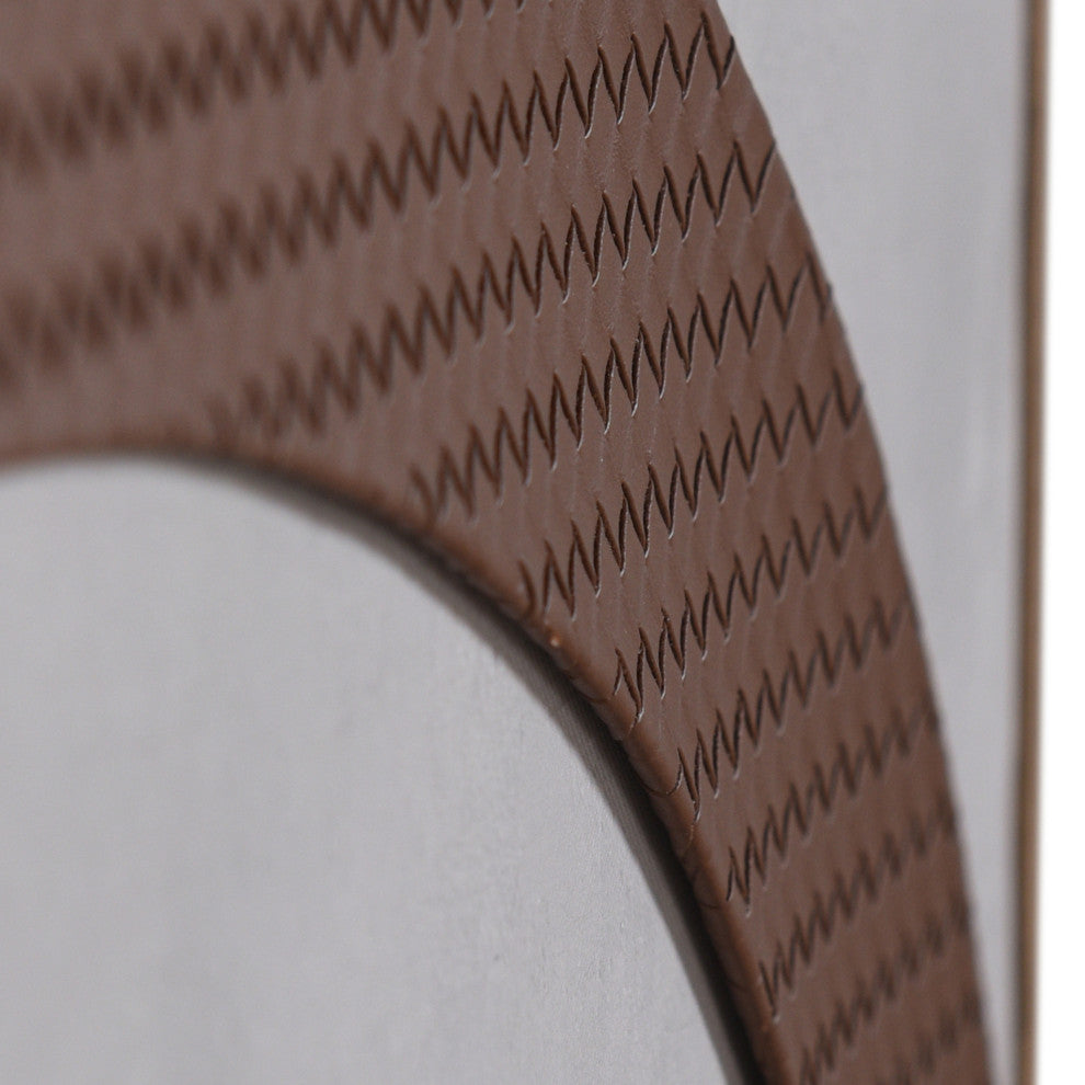 Abstract Leather I Mixed Media Die Cut Leather On Canvas Wall Art