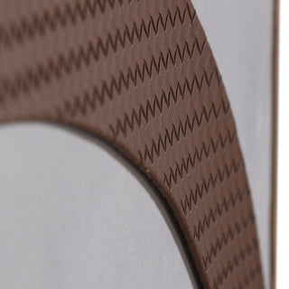 Abstract Leather I Mixed Media Die Cut Leather On Canvas Wall Art