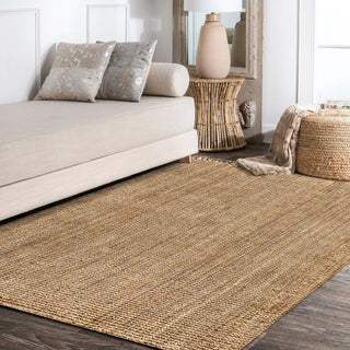 Para Hand Woven Area Rug, Natural, 5 X 8