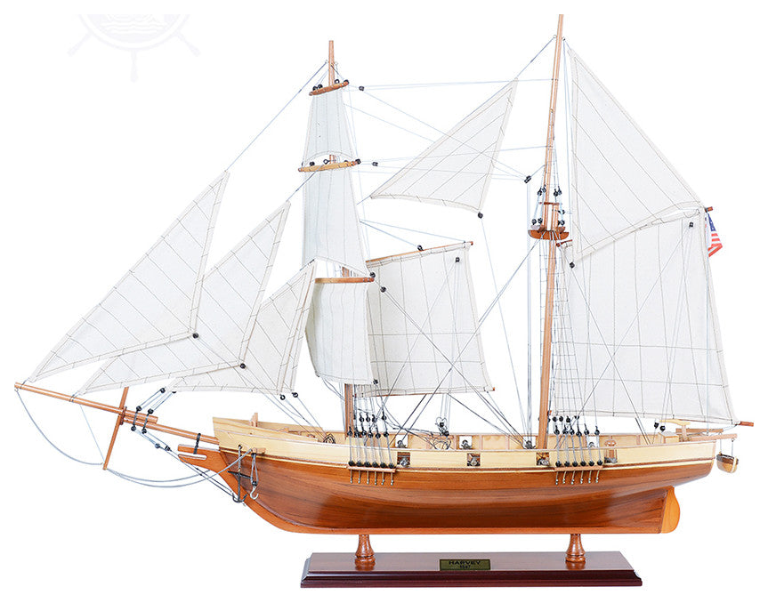 Harvey Museum-quality Fully Assembled Wooden Model Ship