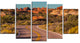 Road in Rocky American Prairie, Landscape Canvas Art Print, 60"x32", 5 Panels