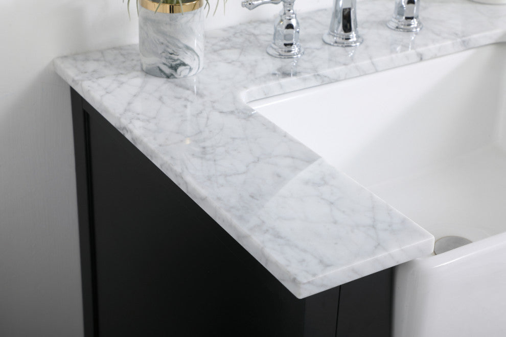 Home Living 22" Farmhouse Black-Light Bathroom Vanity