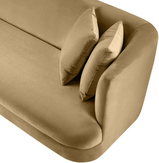 Alder Upholstered Chair, Camel, Velvet, Loveseat