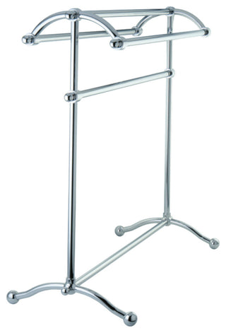 Kingston Brass Pedestal Towel Rack, Polished Chrome