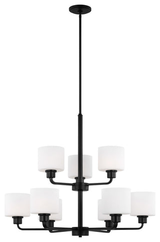 Generation Lighting 3128809 Canfield 9 Light 31"W Outdoor - Midnight Black