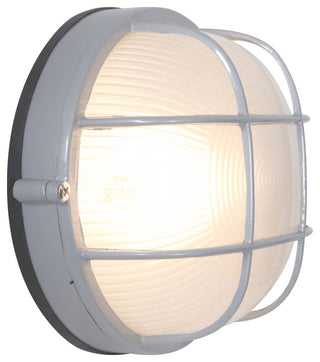 Access Lighting 20296 Nauticus 9-1/2"W Outdoor Wall Sconce - Satin / Frosted
