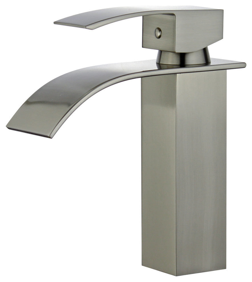Santiago Single Handle Bathroom Vanity Faucet, Brushed Nickel