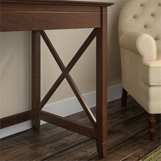 Bush Furniture Key West 60W L Shaped Desk with Mobile File Cabinet & Bookcase