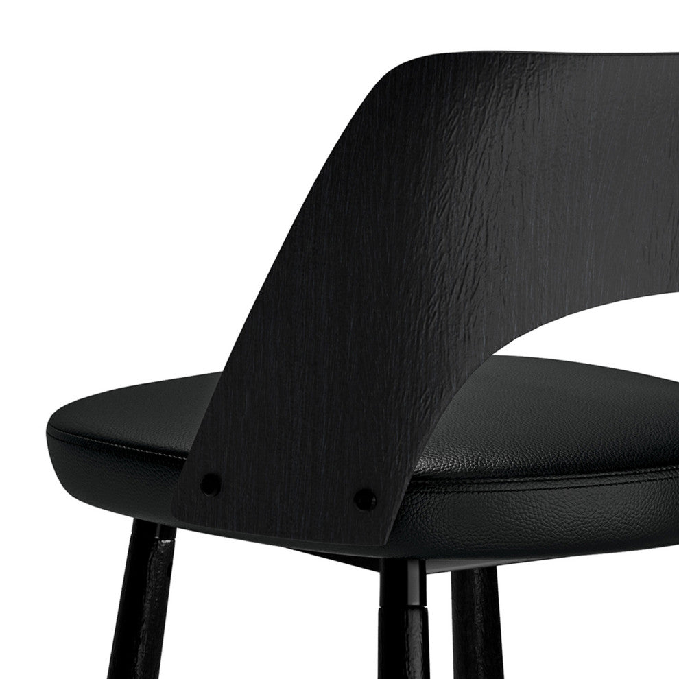 Callie Counter Height stool, Set of 2, Black